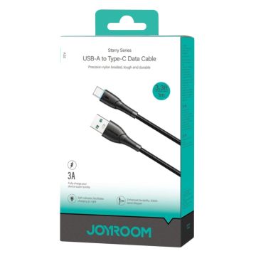 Joyroom (sa26-ac3) 3a Usb-a To Type-c Fast Charging Data Cable 1m Black