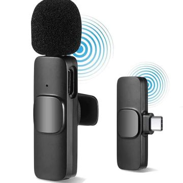 K8 Collar Wireless Microphone Type C Supported
