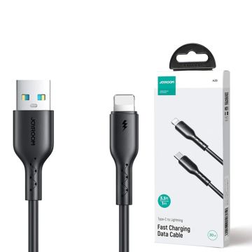 Joyroom SA26-AL3 Flash-Charge Series 3A Fast Charging Data Cable (USB-A to Lightning) 1m-Black