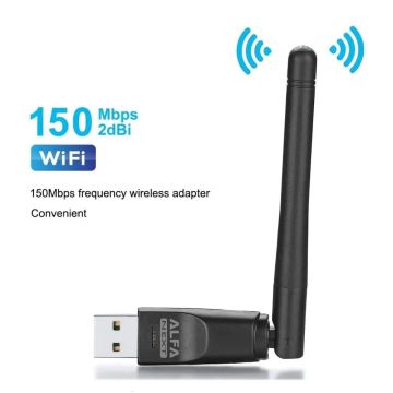 Speed-x Alfa Wifi Usb W114 3dbi Rtl8188ftv-vc Antenna Adopter