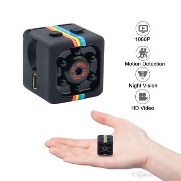 SQ11 Mini Night Vision Sports Camera - 1080P - Black