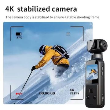 K1 Pocket WiFi Vlogging Camera – 270° Rotating Lens 