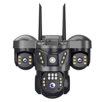 V380 6MP Triple-Lens Outdoor WiFi PTZ Camera 
