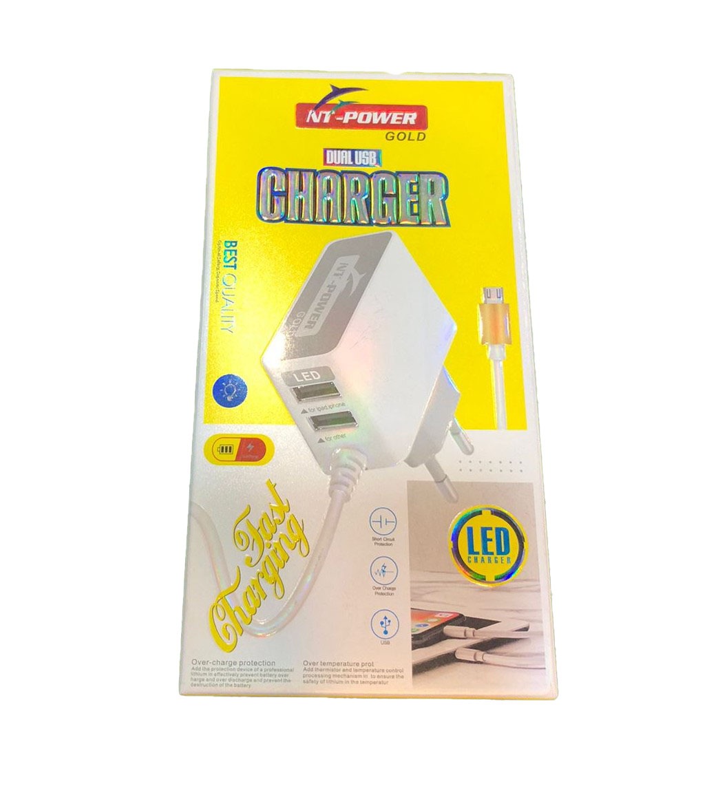 NT Power Gold Dual USB Fast Charger